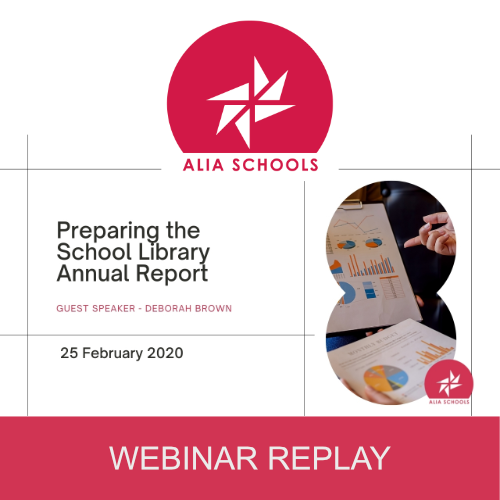ALIA Schools - School Library Annual Report (Webinar)