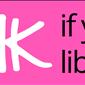 Honk If You Love Libraries Sticker - Pink