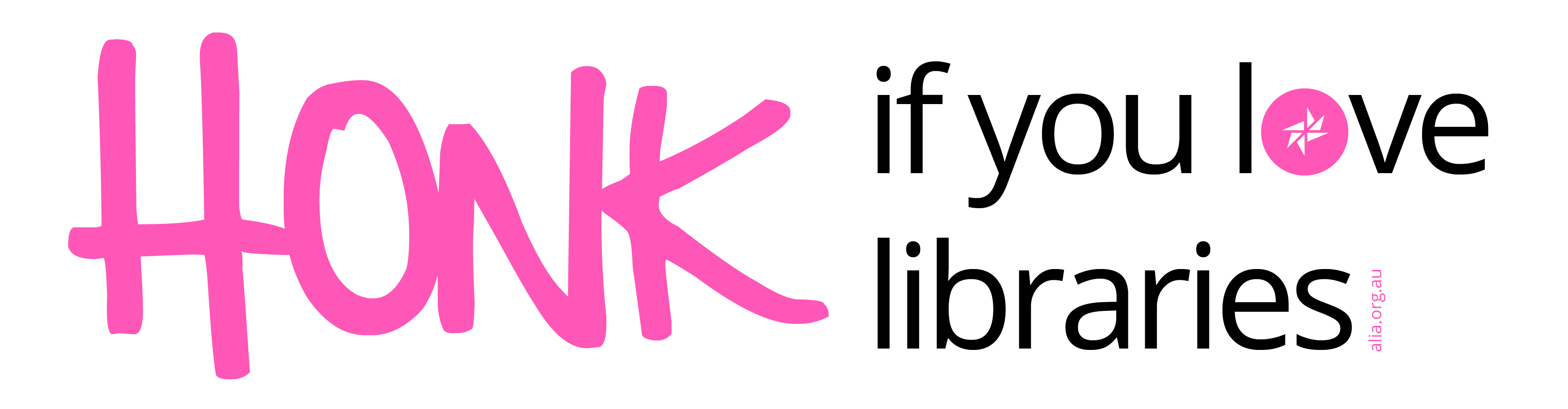 Honk If You Love Libraries Sticker - White